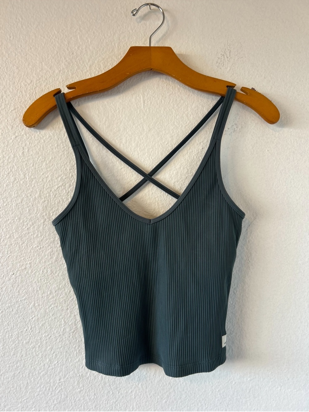 VUORI Rib Crop Tank Top Size S